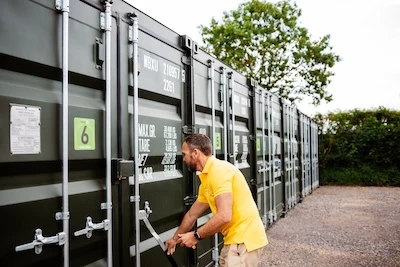 80 sq ft Container storage unit